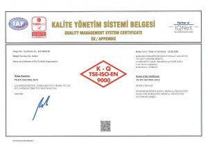 KALİTE YÖNETİM SİSTEMİ BELGESİ