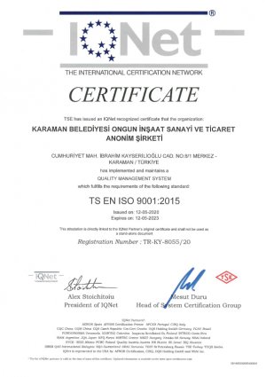 TS İSO 9001:2015
